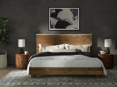 product image for Paolo Live Edge Oak Bed Room Scene 33 66