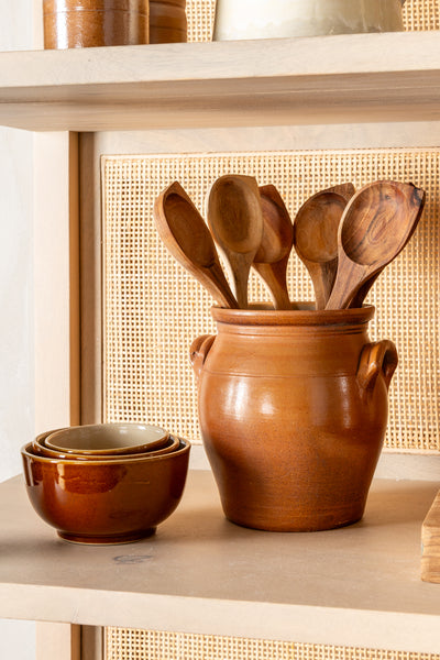 product image for Vintage Brown Glaze Bowls 5 4
