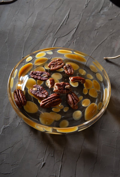 product image for Jali Dessert Plate in Amber 95