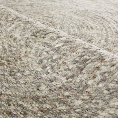 product image for Tenby Natural Solid Gray & White Area Rug 63