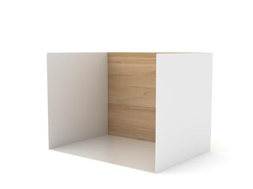 media image for Oak U Shelf Small in White 1 235