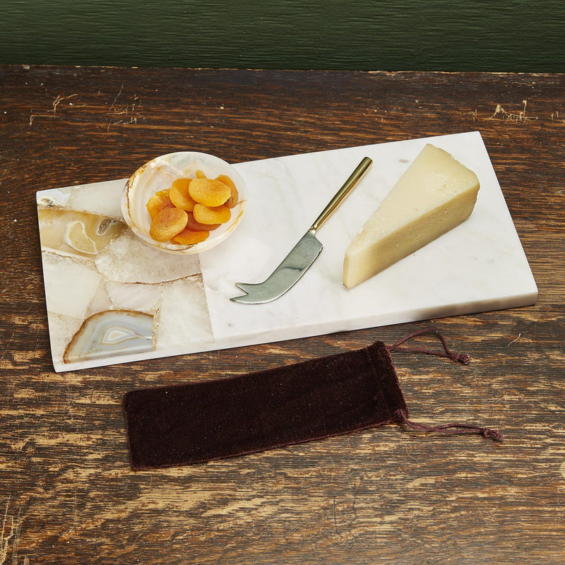media image for Agate and Marble Serving Tray with Cheese Knife 243