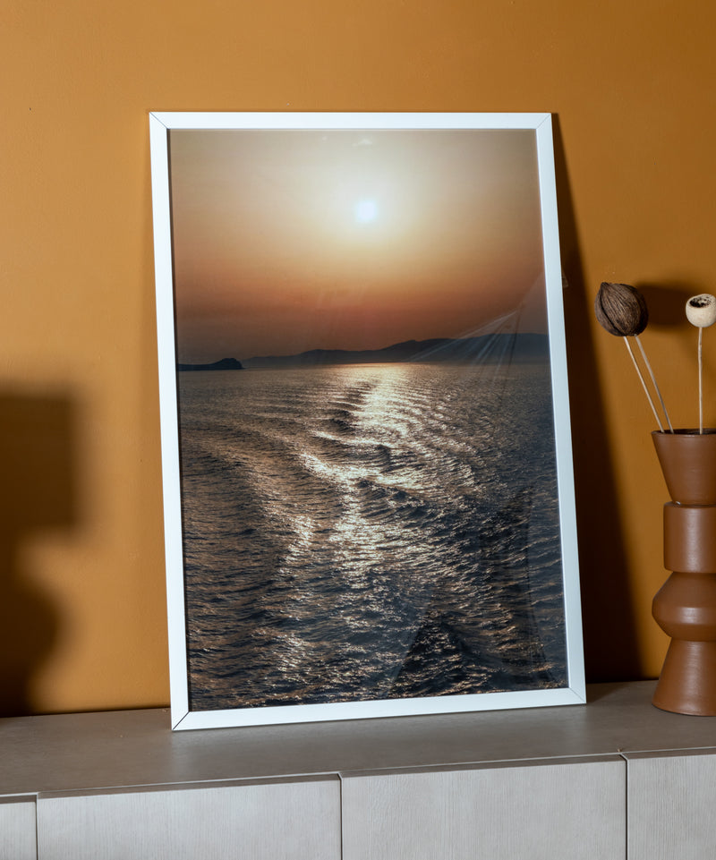 media image for Greek Sunset Framed Photo 252