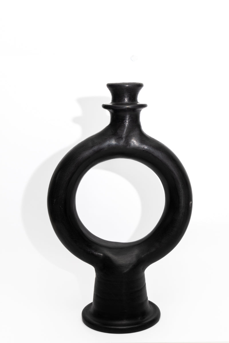 media image for Moroccan Glazed Terracotta Candle Holder - Circle 260