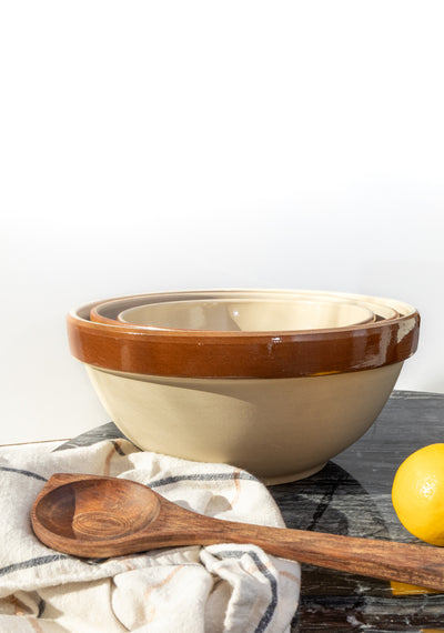 product image for Poterie Renault Vintage Round Mixing Bowls 17 31