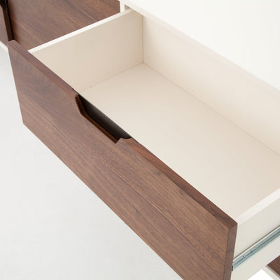 product image for Tucker Large Media Console in White Lacquer - Open Box 6 27