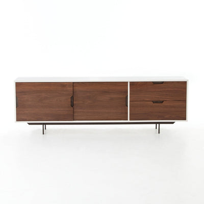 product image of Tucker Large Media Console in White Lacquer - Open Box 1 567