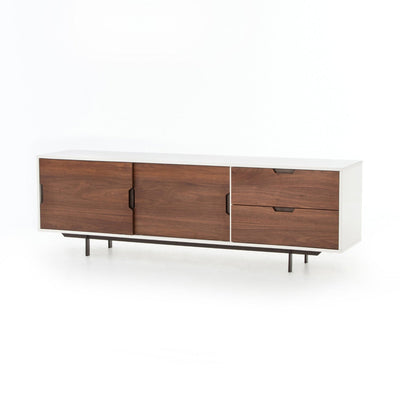 product image for Tucker Large Media Console in White Lacquer - Open Box 7 31