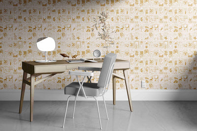 product image for What's Your Sign Wallpaper in Off-White/Gold 81