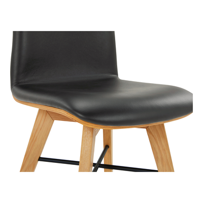 product image for Napoli Black Leather Dining Chair - Set of 2 75