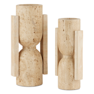 product image of Stone Vase Face To Face Set Of 2 By Currey Company Cc 1200 0815 1 510
