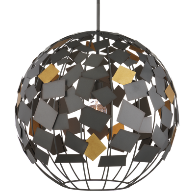 product image for Moon Night Gray Gold Orb Chandelier By Currey Company Cc 9000 1089 1 2