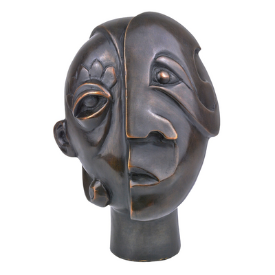product image for Cubist Head Bronze By Currey Company Cc 1200 0720 1 77