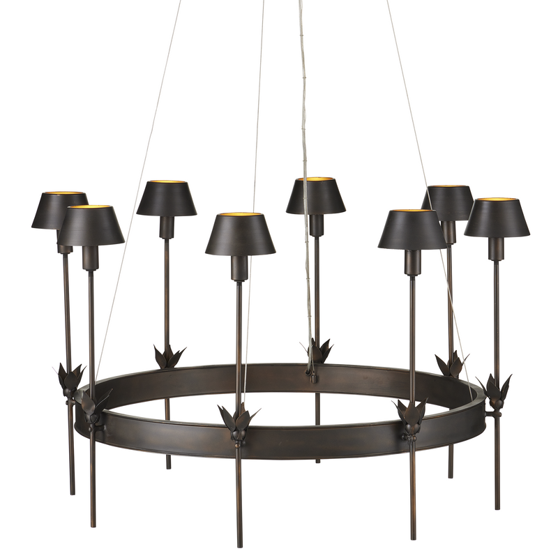 media image for Coterie Bronze Chandelier By Currey Company Cc 9000 1082 1 228