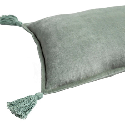 product image for Cotton Velvet Tassel Pillow 12 54