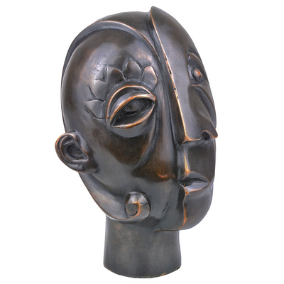 product image for Cubist Head Bronze By Currey Company Cc 1200 0720 2 98