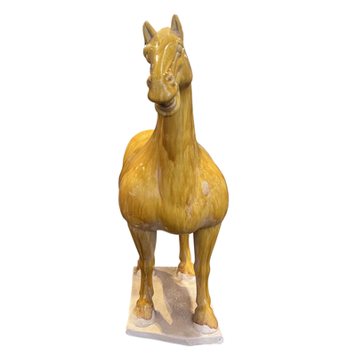 product image for Tang Dynasty Persimmon Horse By Currey Company Cc 1200 0779 4 85