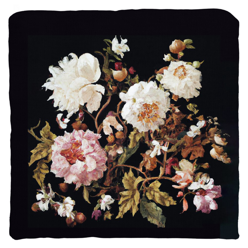 media image for Antique Floral Throw Pillow 218