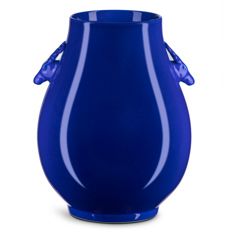 media image for Ocean Blue Deer Ears Vase By Currey Company Cc 1200 0701 1 240