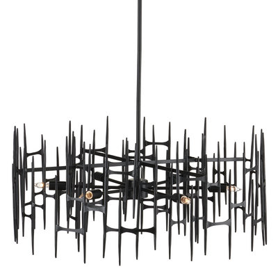 product image for Attingham Black Chandelier By Currey Company Cc 9000 1091 1 16
