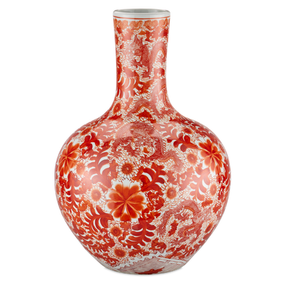 product image for Biarritz Coral Fern Long Neck Vase By Currey Company Cc 1200 0845 1 11