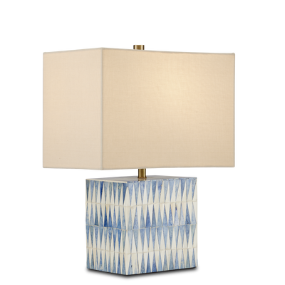 product image of Nadene Blue White Table Lamp By Currey Company Cc 6000 0887 1 530