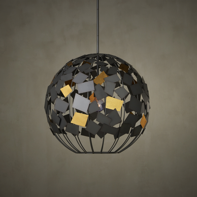 product image for Moon Night Gray Gold Orb Chandelier By Currey Company Cc 9000 1089 4 83