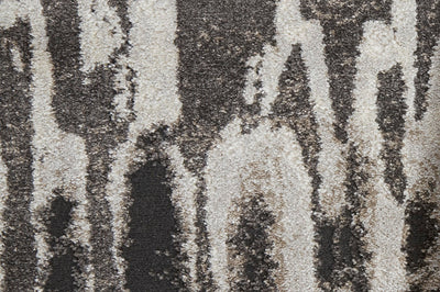 product image for Kayden Abstract Gray/Charcoal Gray Rug - Open Box 2 19