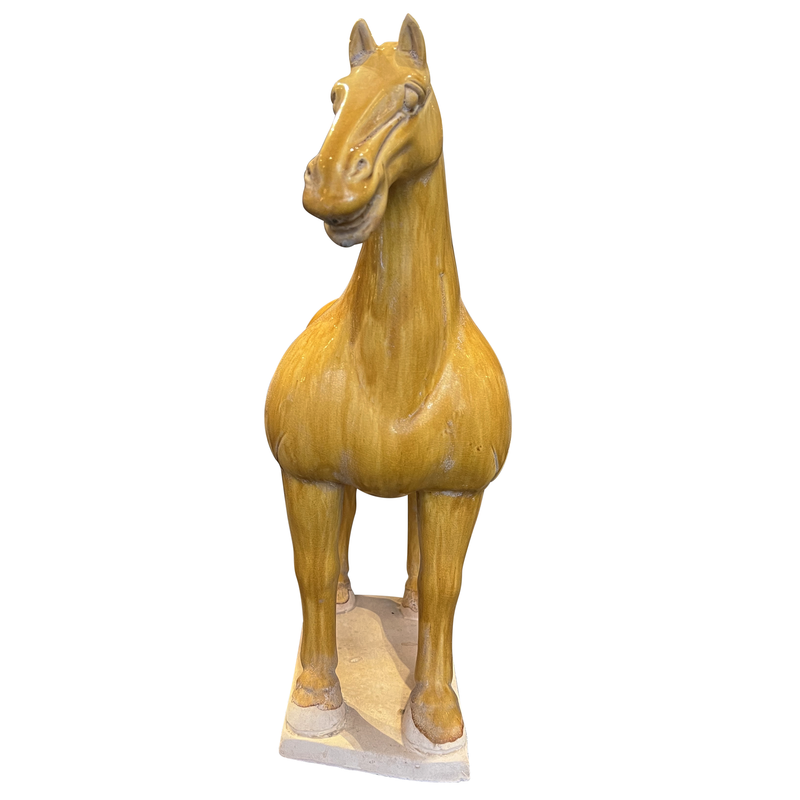media image for Tang Dynasty Persimmon Horse By Currey Company Cc 1200 0779 3 287