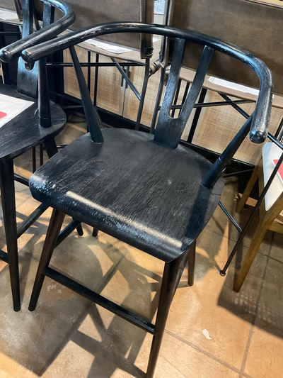 product image for Cecelia Counter Stool in Matte Black - Open Box 8 62