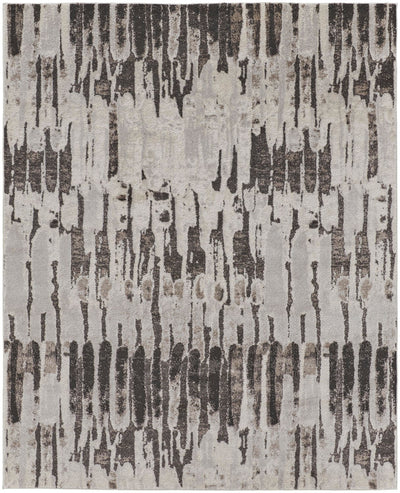 product image for Kayden Abstract Gray/Charcoal Gray Rug - Open Box 1 73