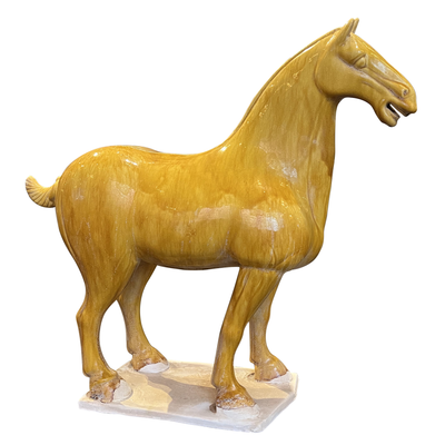 product image for Tang Dynasty Persimmon Horse By Currey Company Cc 1200 0779 2 53