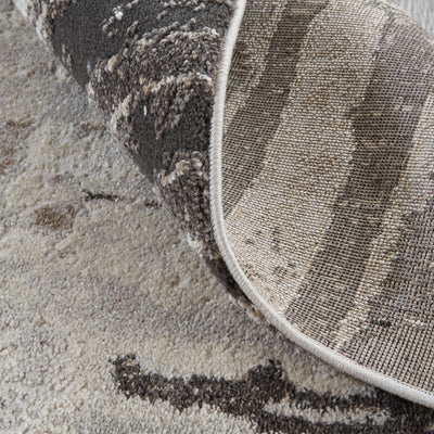 product image for Kayden Abstract Gray/Charcoal Gray Rug - Open Box 3 96