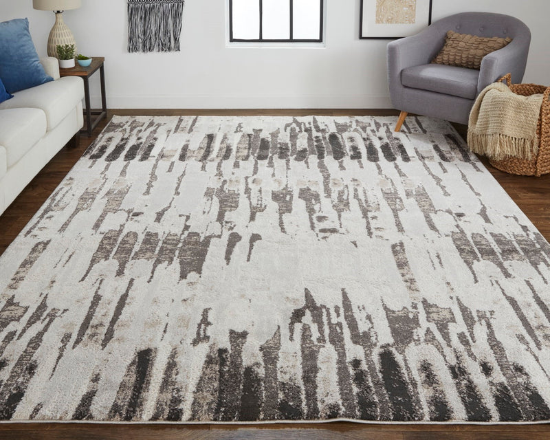 media image for Kayden Abstract Gray/Charcoal Gray Rug - Open Box 6 242