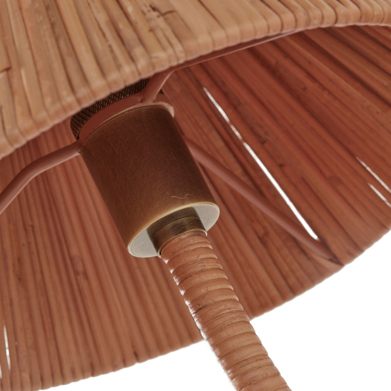 media image for rattan on rattan table lamp by woven rrtl na 6 23