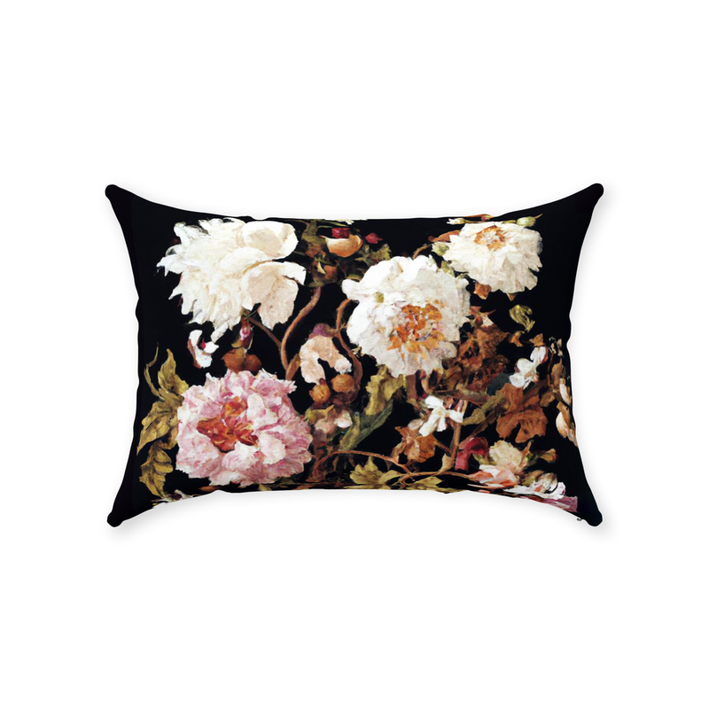 media image for Antique Floral Throw Pillow 23