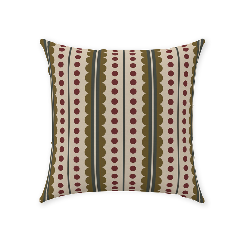 media image for Olives & Cranberries Throw Pillow 265