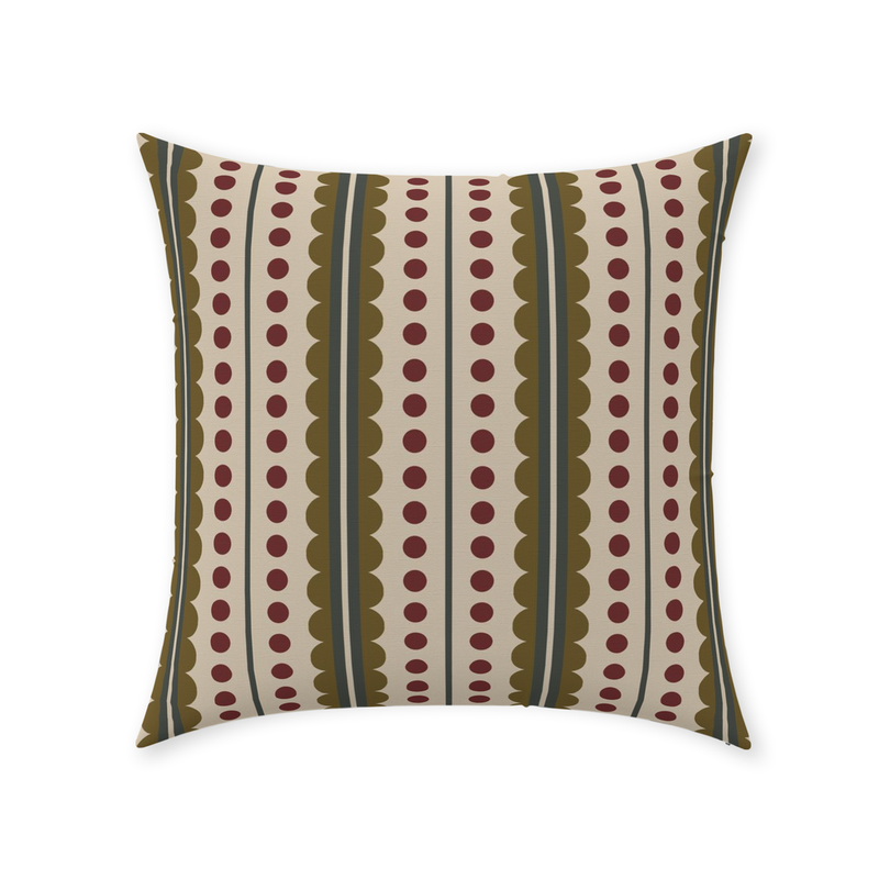 media image for Olives & Cranberries Throw Pillow 211