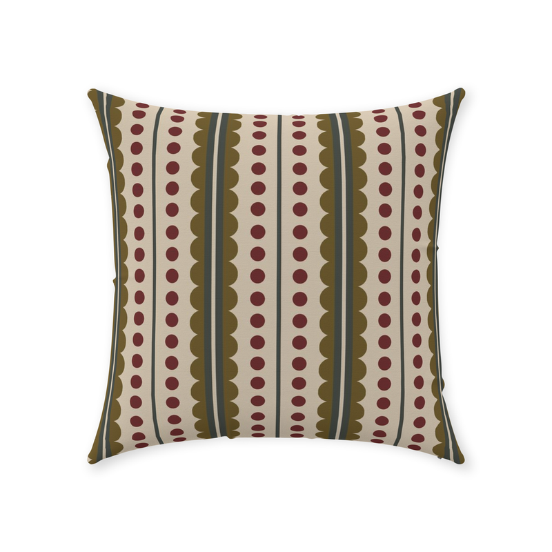 media image for Olives & Cranberries Throw Pillow 270