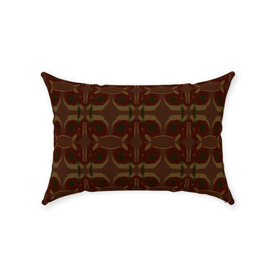 product image for Mahogany Ticking Throw Pillow 0