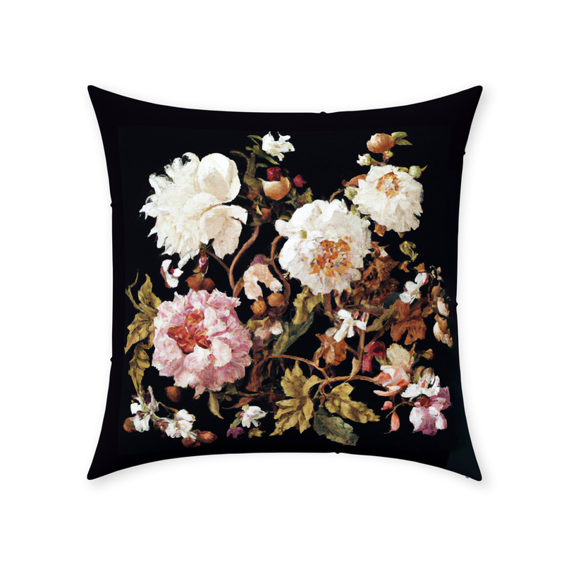 media image for Antique Floral Throw Pillow 228