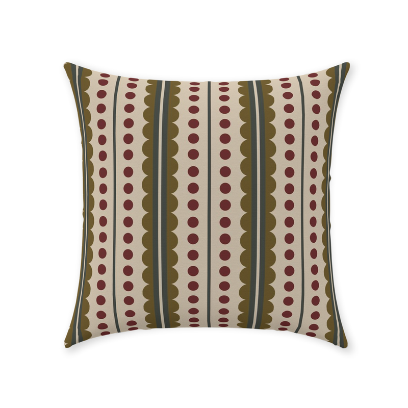 media image for Olives & Cranberries Throw Pillow 276