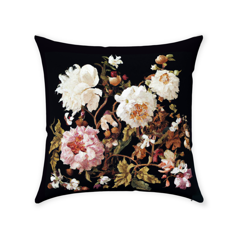 media image for Antique Floral Throw Pillow 287