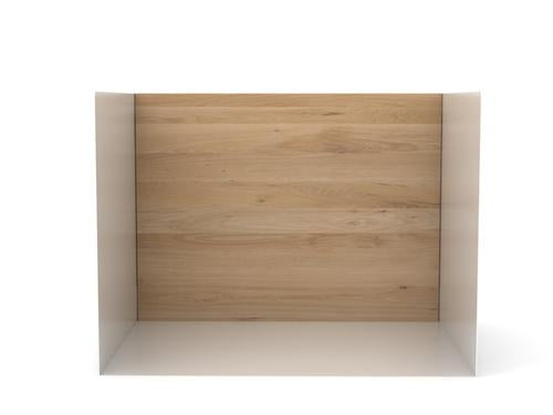 media image for Oak U Shelf Small in White 2 221