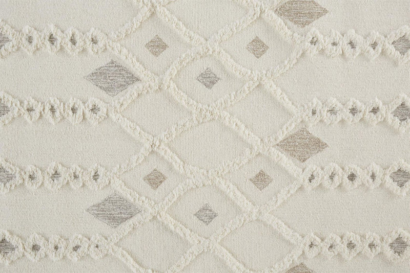 media image for Elika Ivory and Tan Rug by BD Fine Texture Image 1 298
