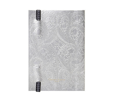 product image for paseo embossed silver notebook design by christian lacroix 1 16