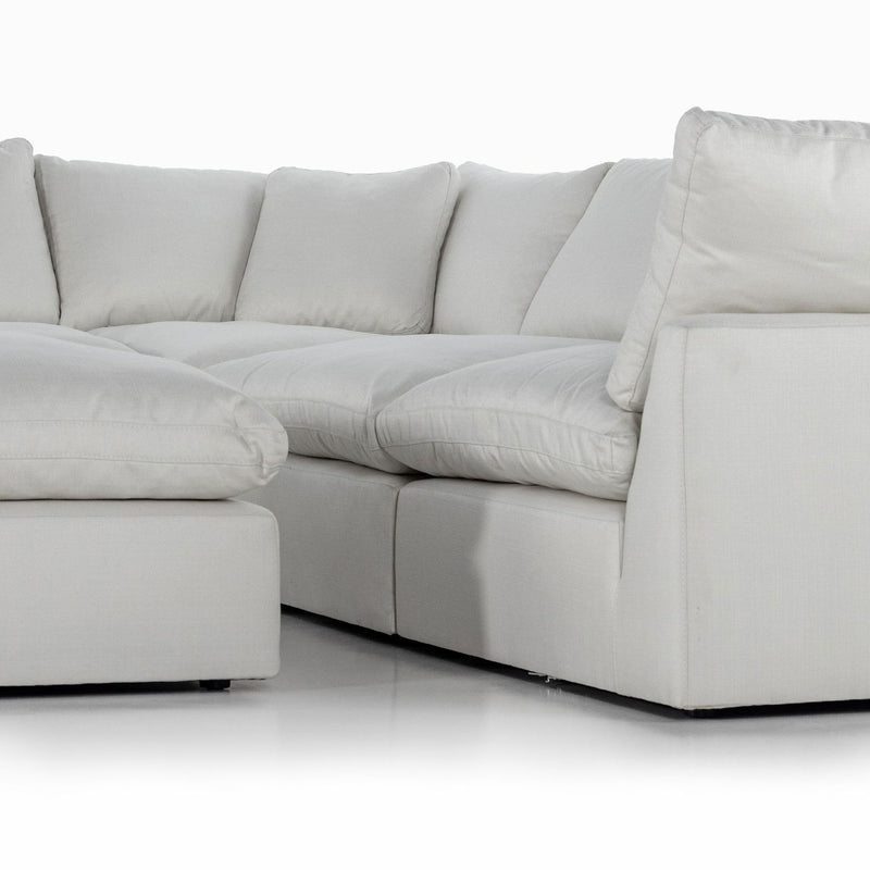 media image for Stevie 5-Piece Sectional Sofa w/ Ottoman in Various Colors Alternate Image 1 254