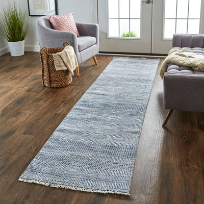 product image for Caldecott Hand Knotted Blue and Gray Rug by BD Fine Roomscene Image 1 82