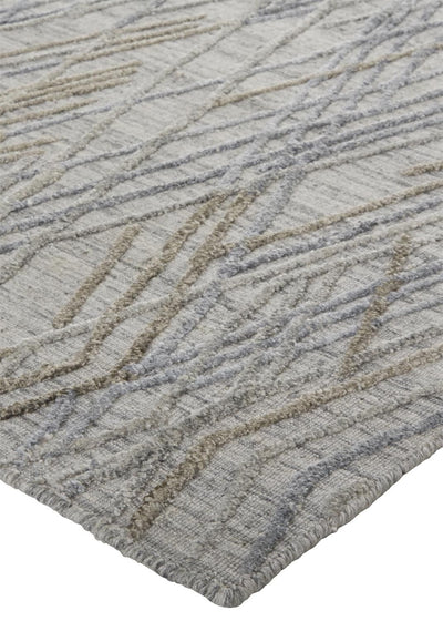 product image for Huntley Hand Woven Gray and Blue Rug by BD Fine Corner Image 1 6