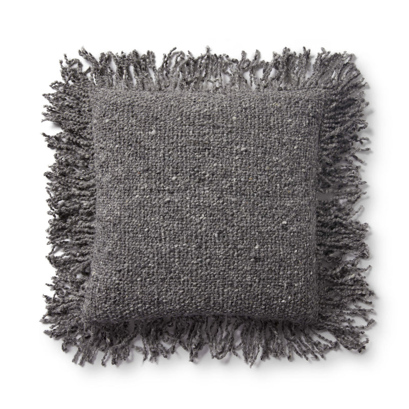 media image for Hand Woven Charcoal Pillow Flatshot Image 1 283